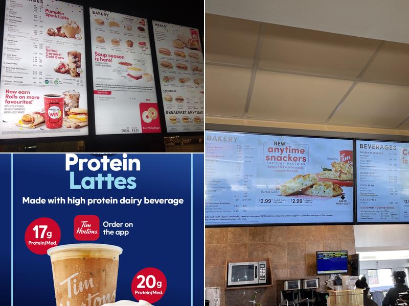 Tim Hortons Menu