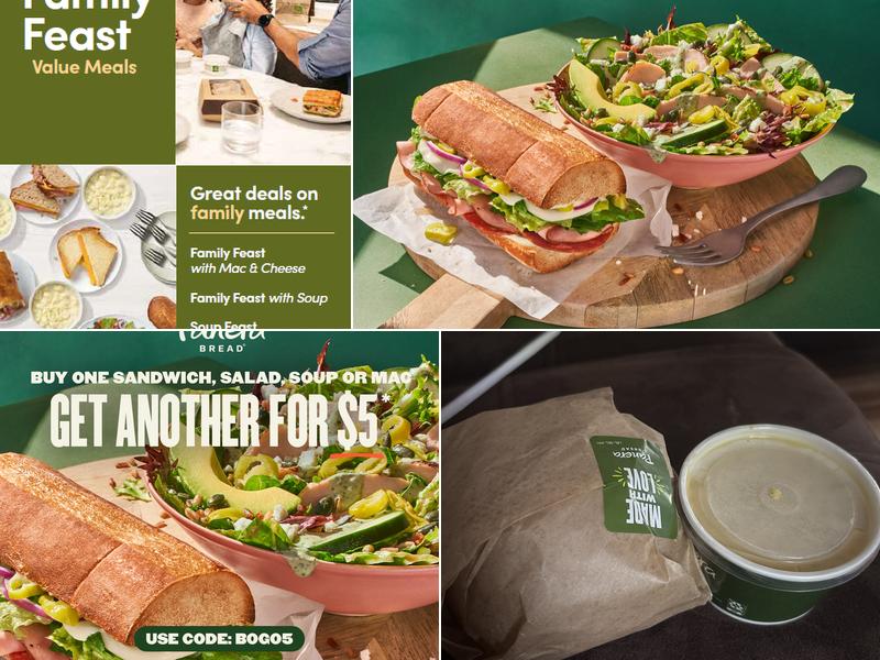 Panera Bread Menu