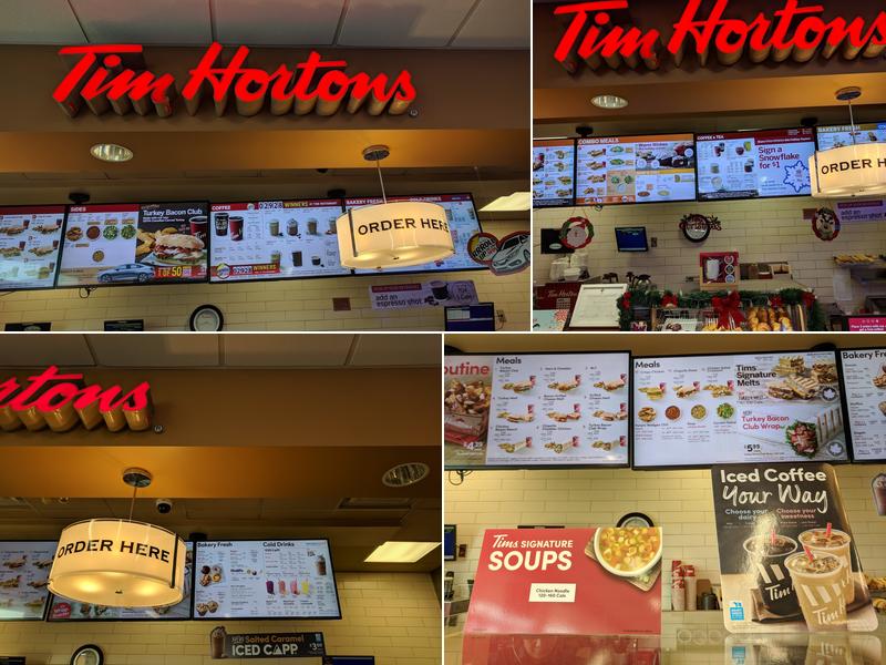 Tim Hortons Menu