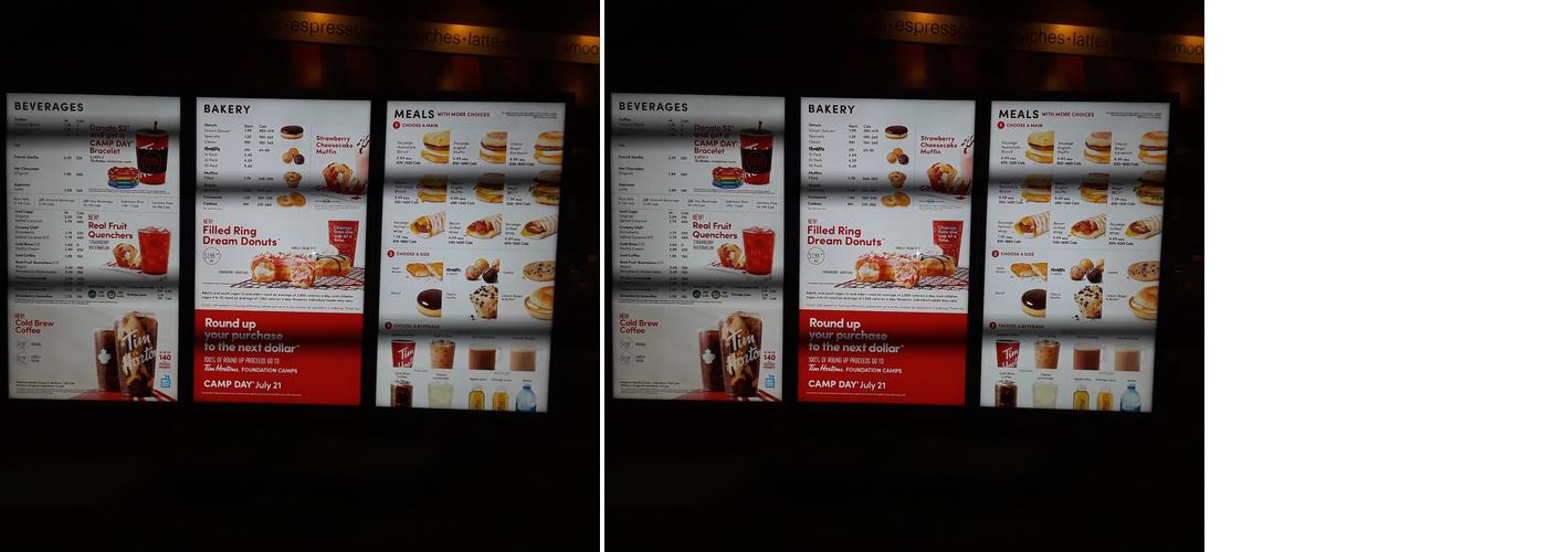 Tim Hortons Menu