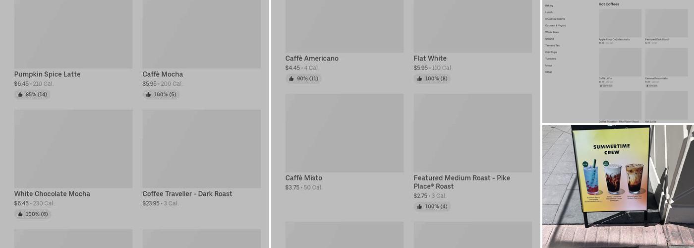 Starbucks Menu