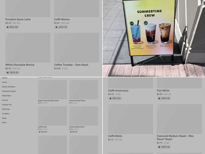 Starbucks Menu