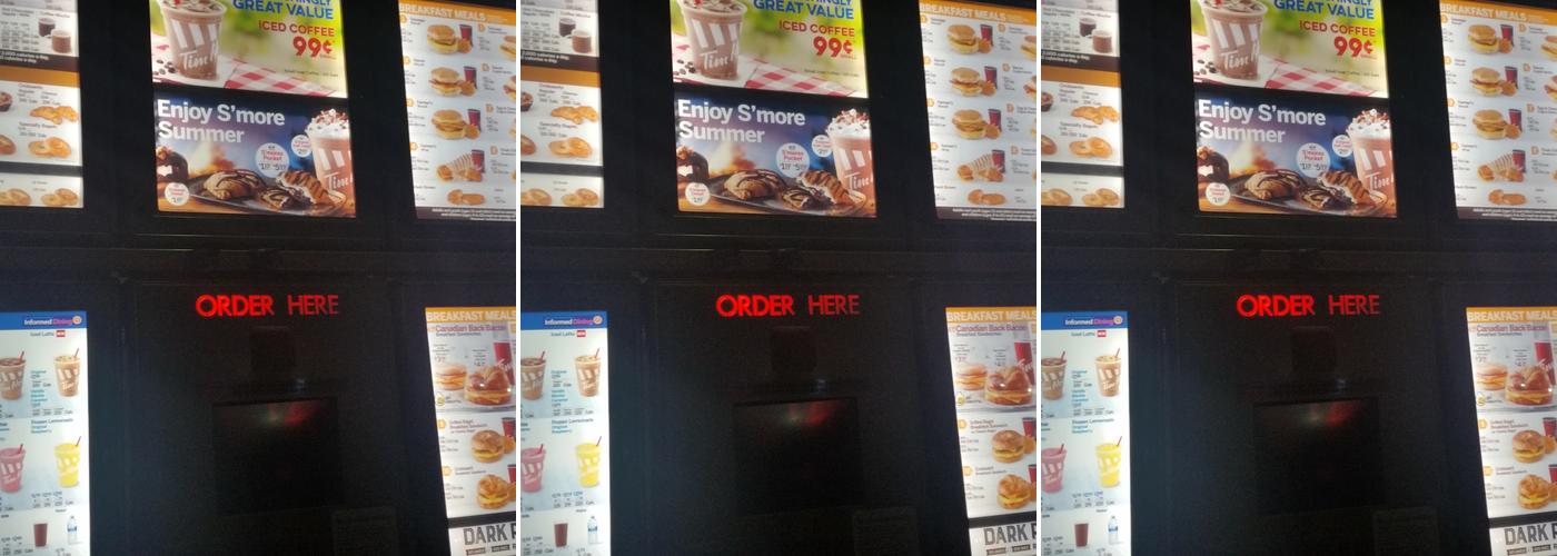 Tim Hortons Menu