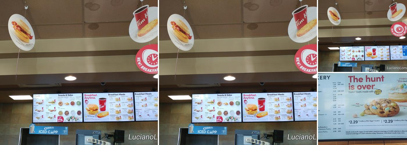Tim Hortons Menu