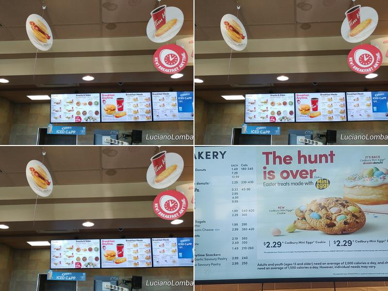Tim Hortons Menu