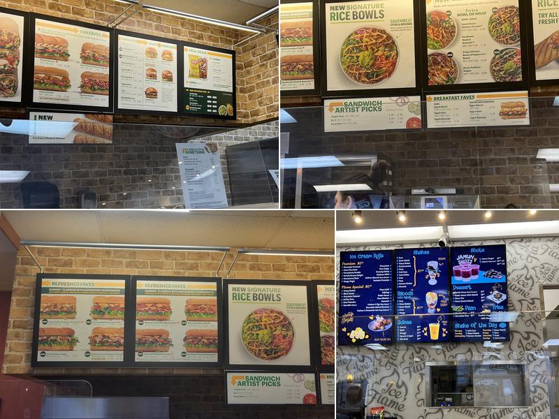 Subway Menu