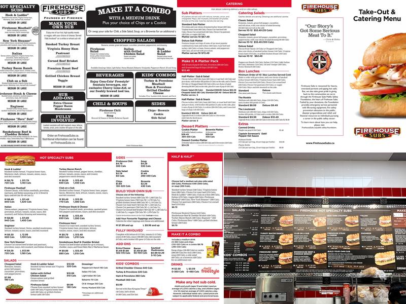 Firehouse Subs Lionhead Marketplace Menu