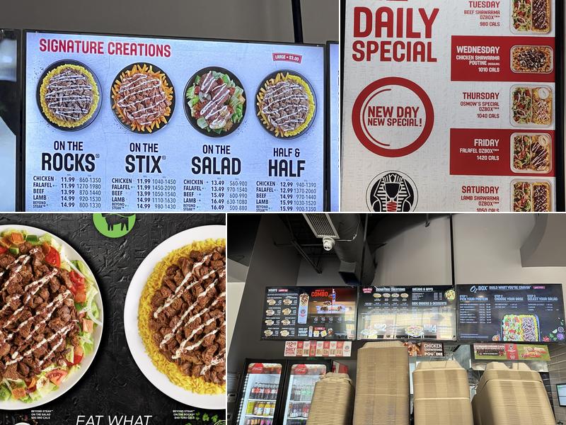 Osmow's Shawarma Menu