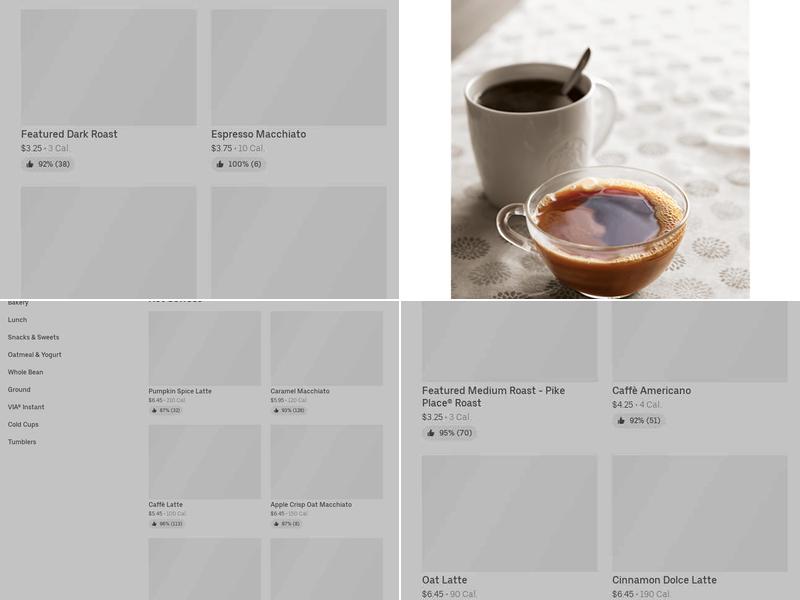 Starbucks Menu