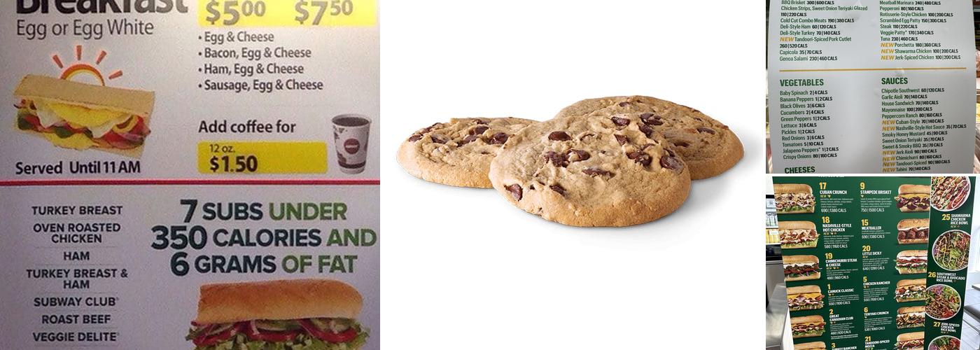 Subway Menu