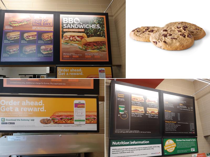 Subway Menu