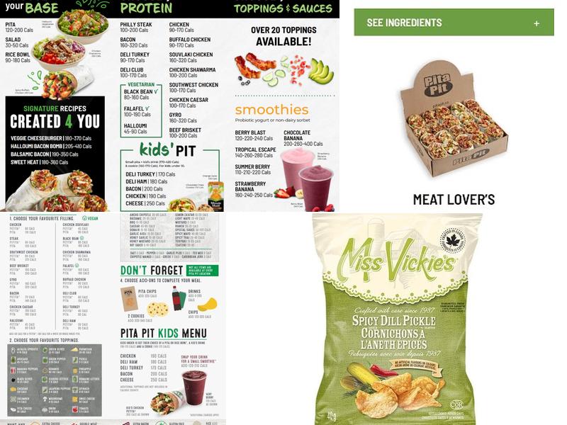 Pita Pit Menu