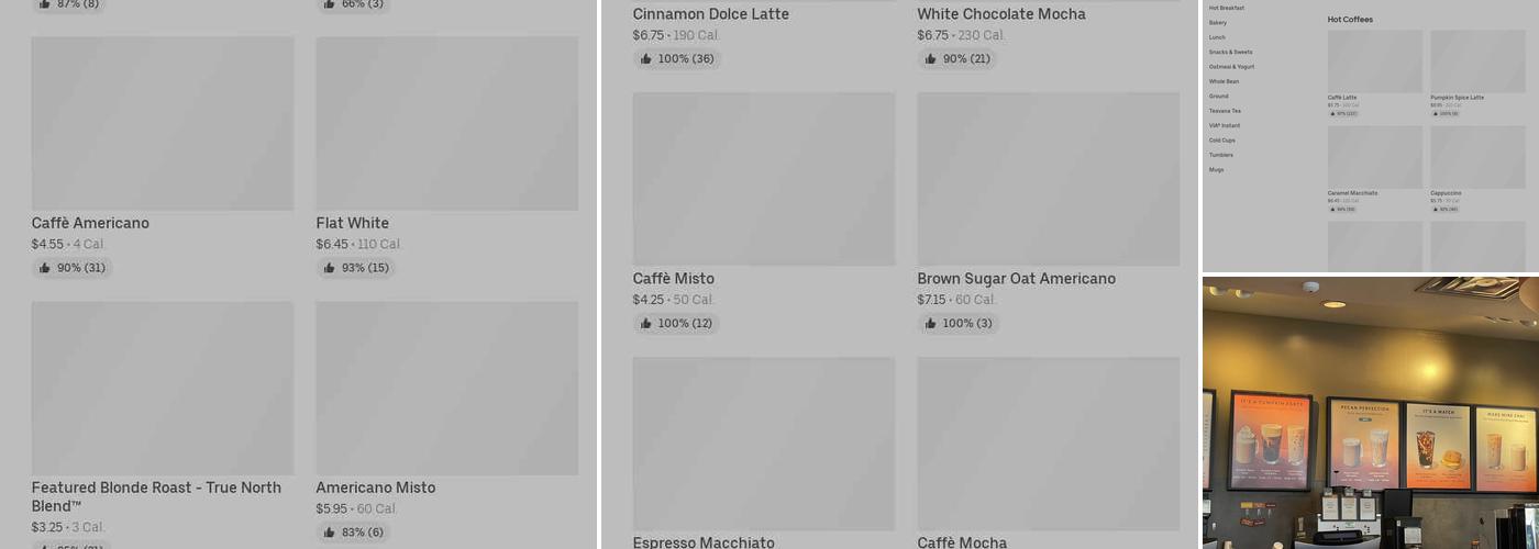 Starbucks Menu