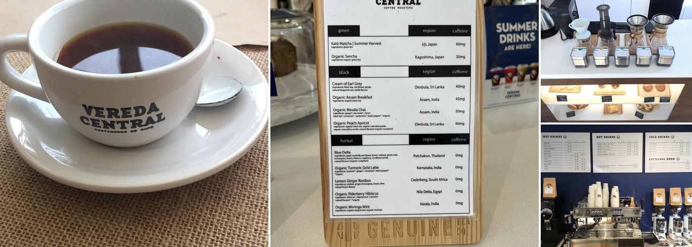Vereda Central Coffee Roasters Menu