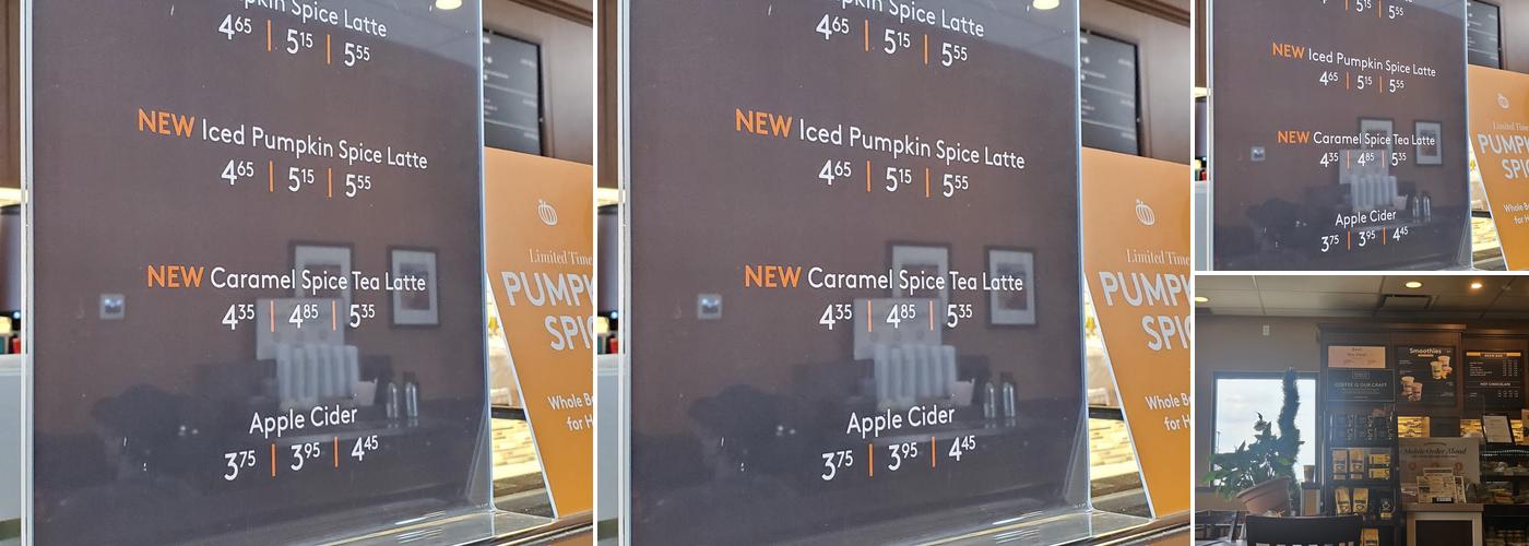 Second Cup Café Menu