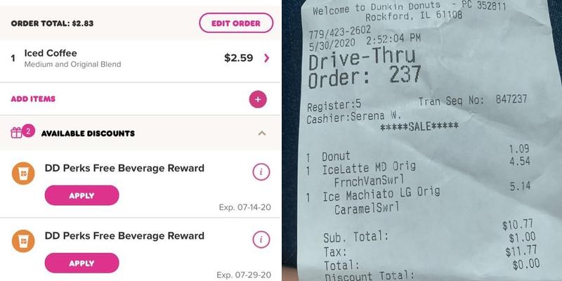 Dunkin' Menu
