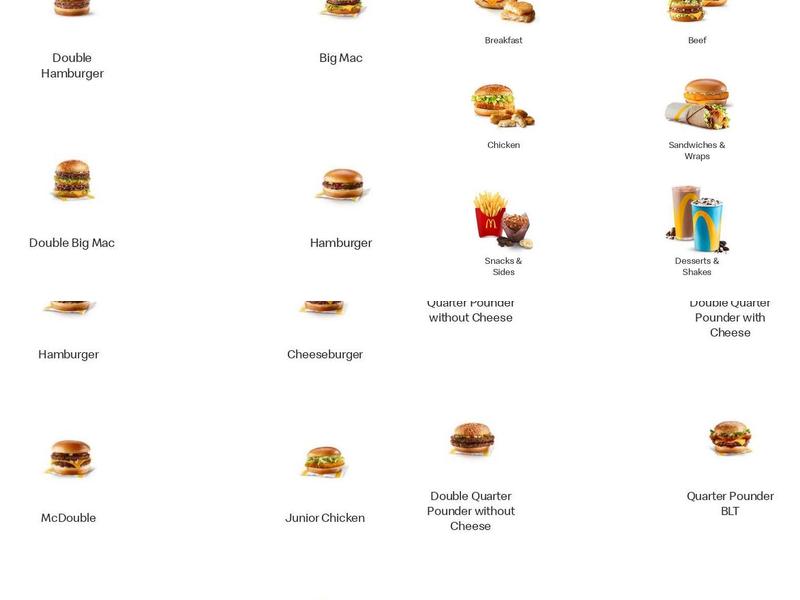 McDonald's Menu