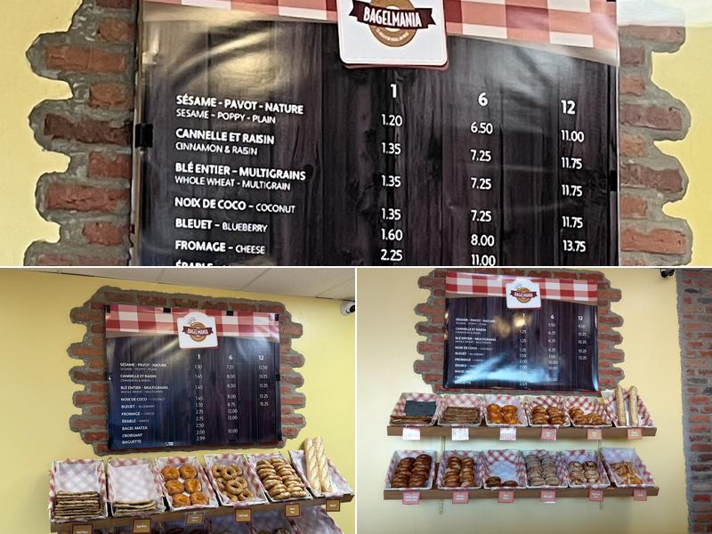 Bagelmania Menu
