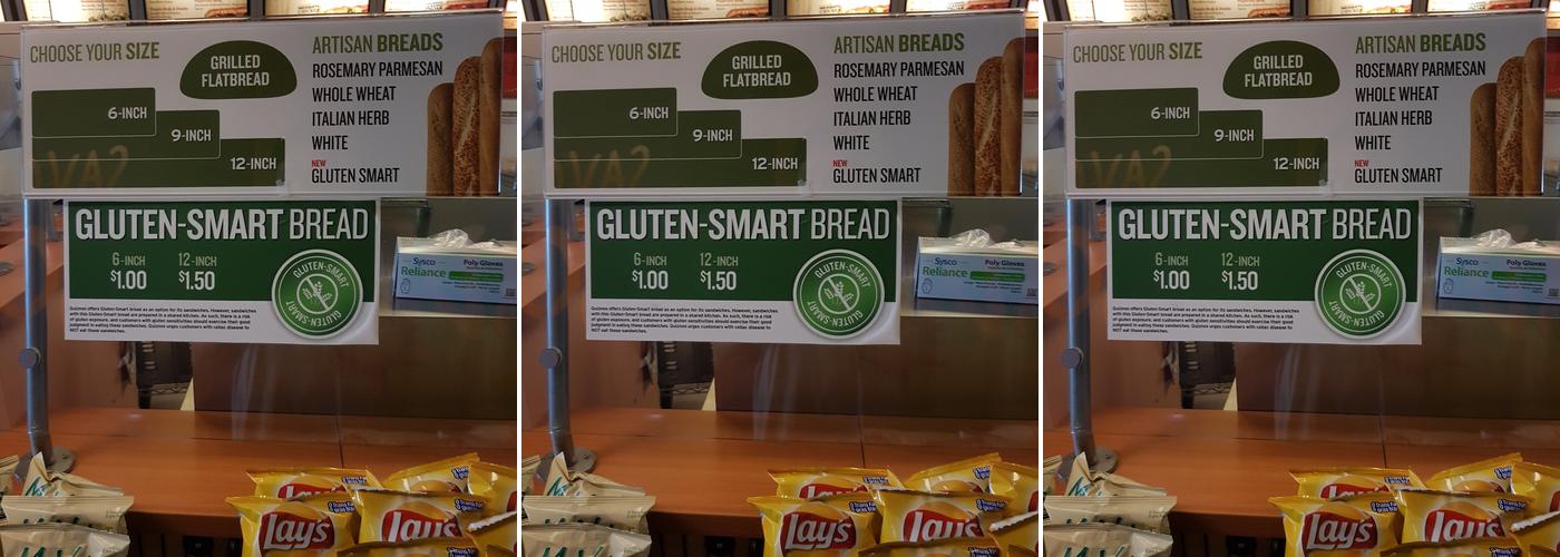 Quiznos Menu