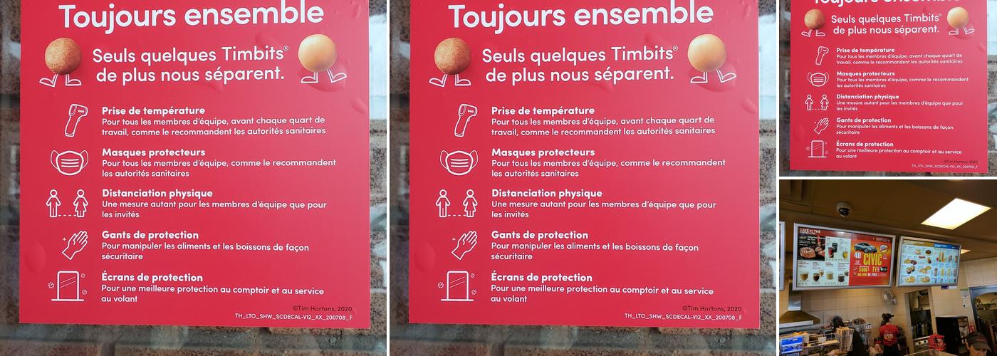 Tim Hortons Menu