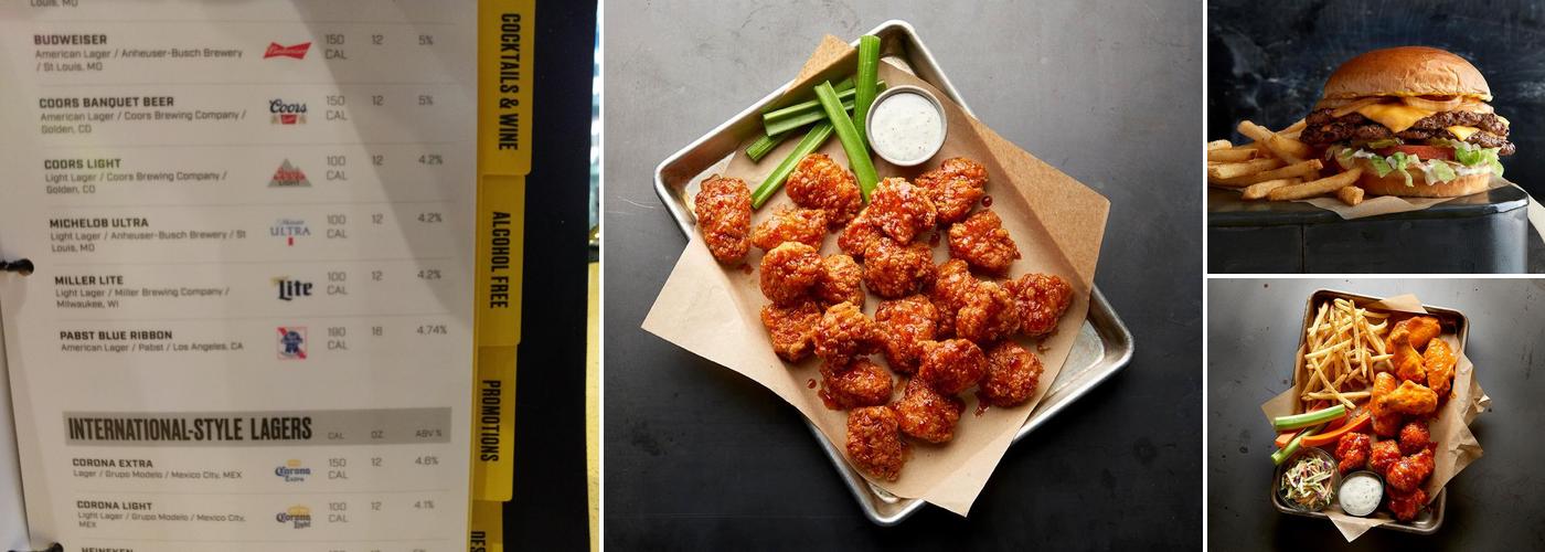 Buffalo Wild Wings Menu