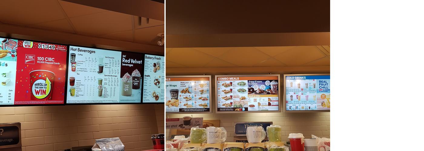 Tim Hortons Menu