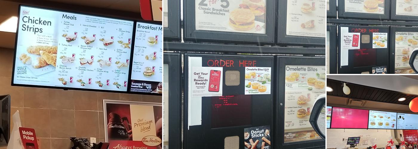 Tim Hortons Menu