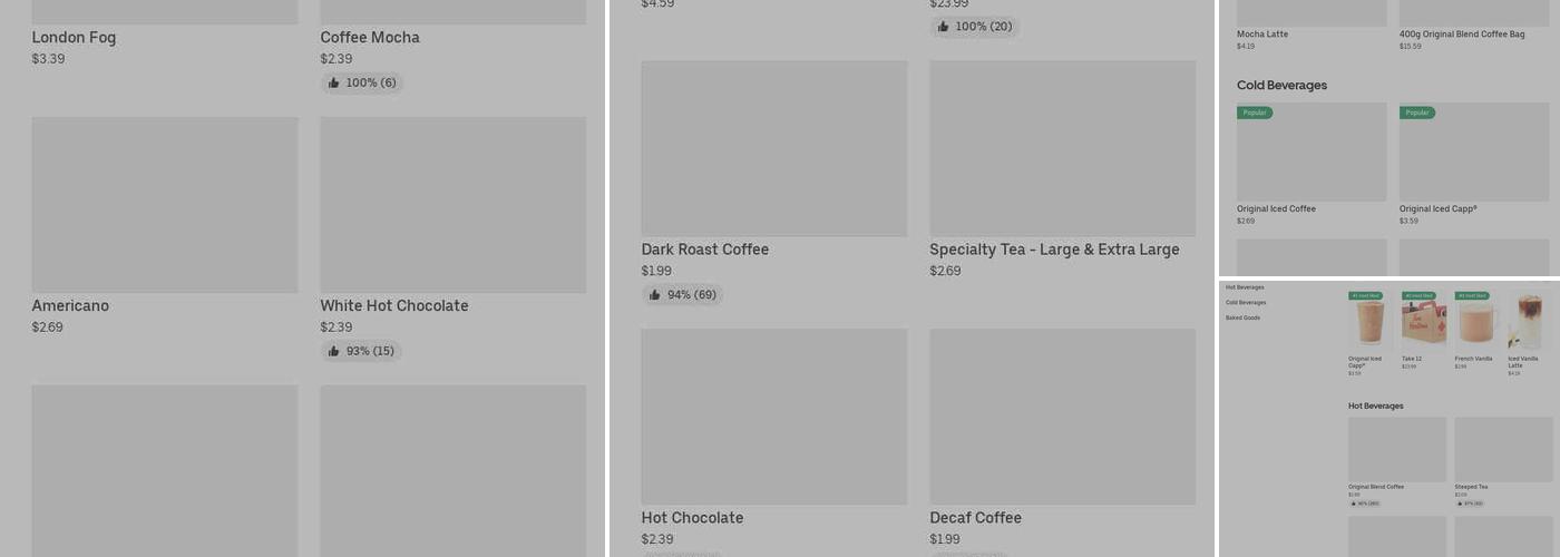 Tim Hortons Menu