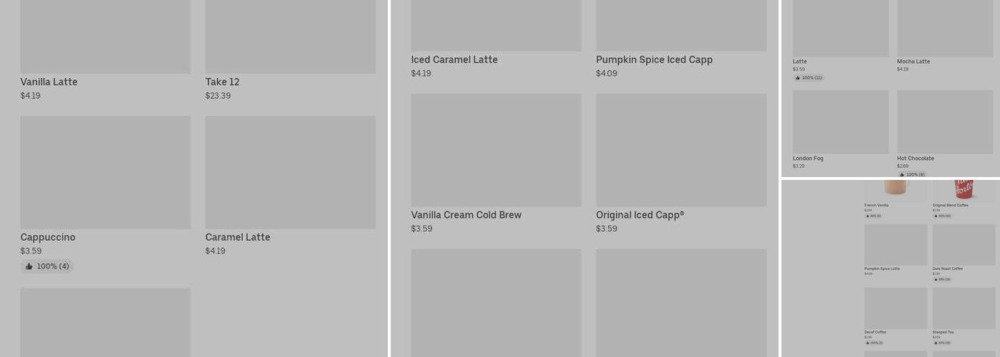 Tim Hortons Menu