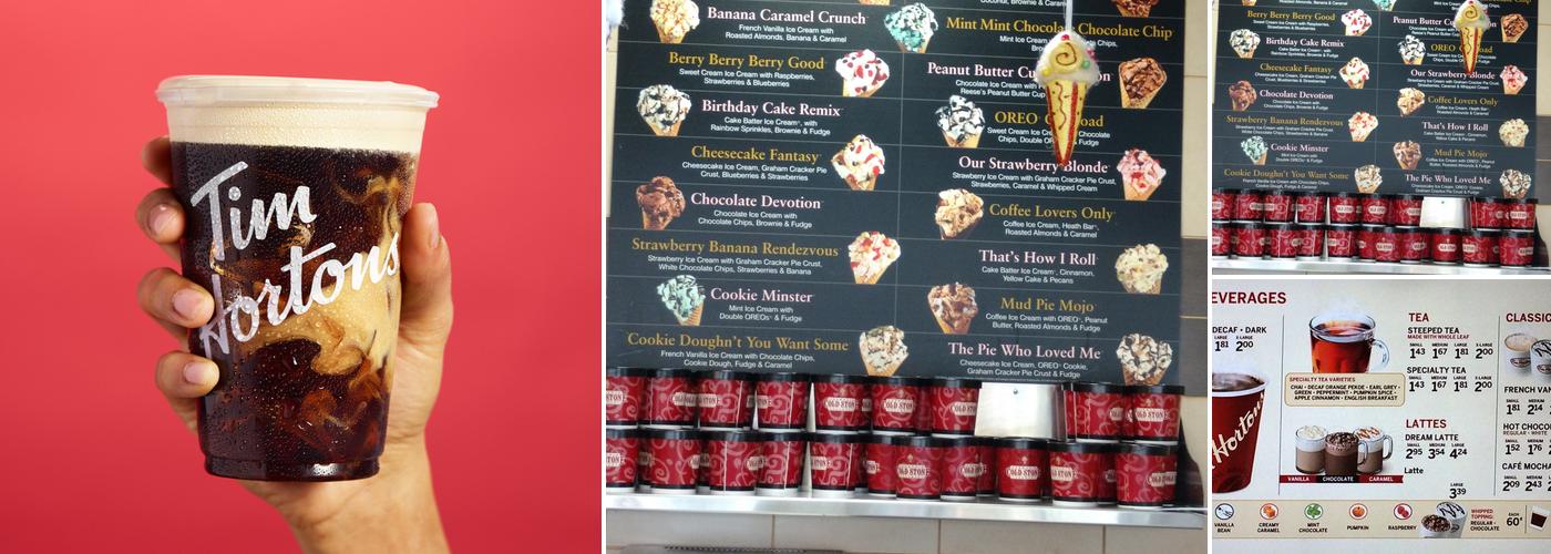 Tim Hortons Menu