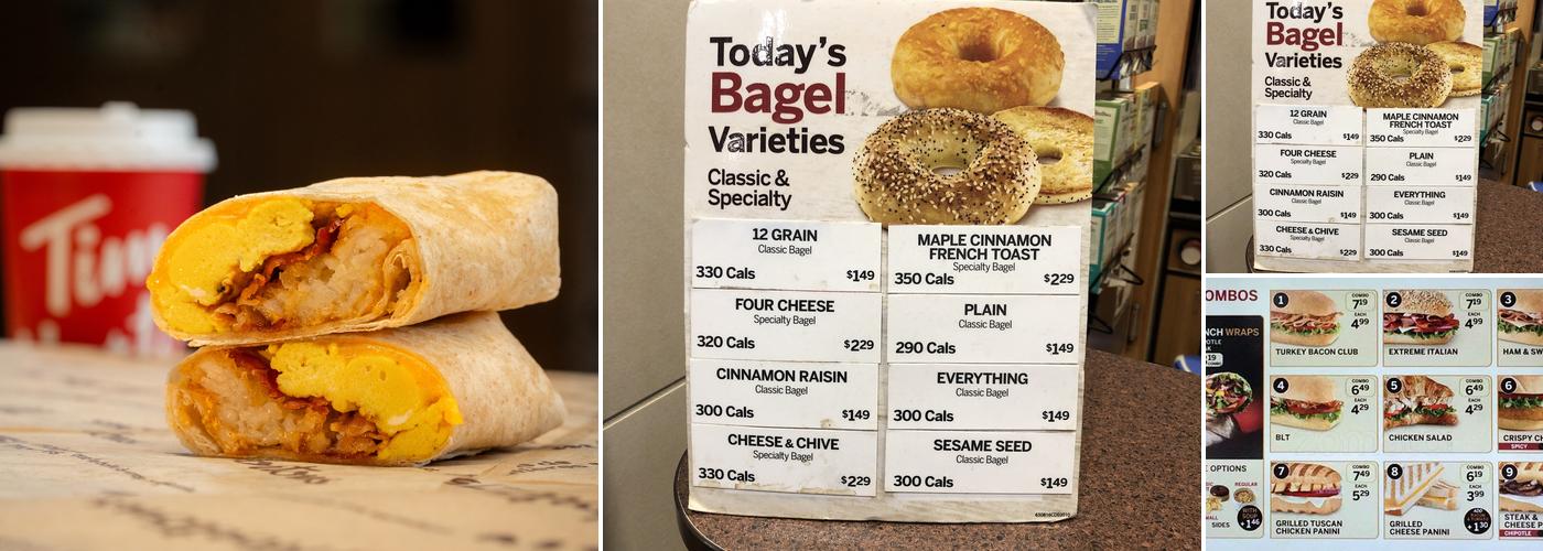 Tim Hortons Menu