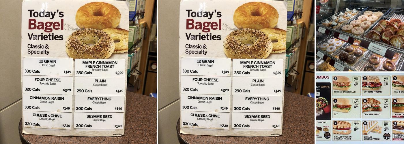 Tim Hortons Menu