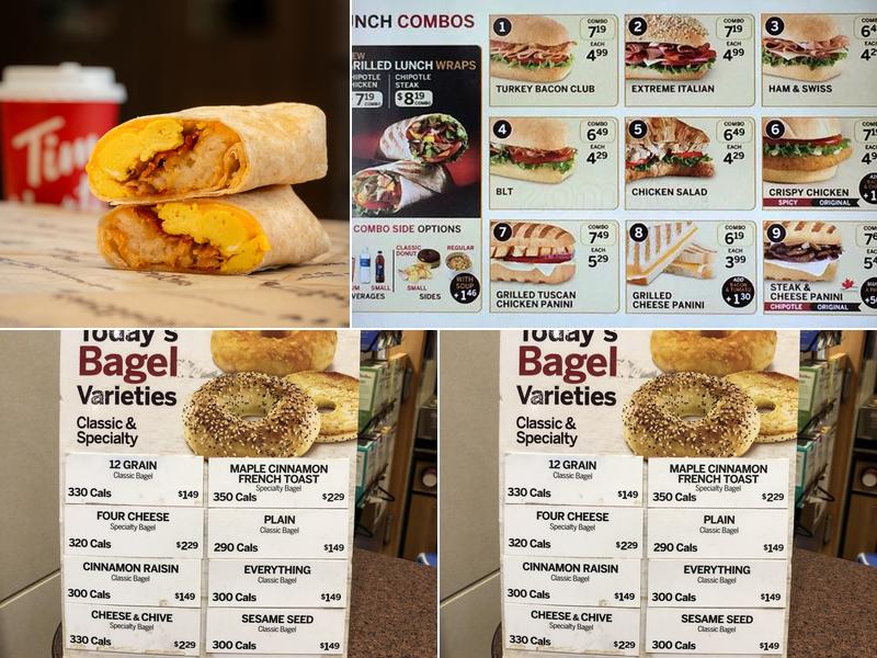 Tim Hortons Menu