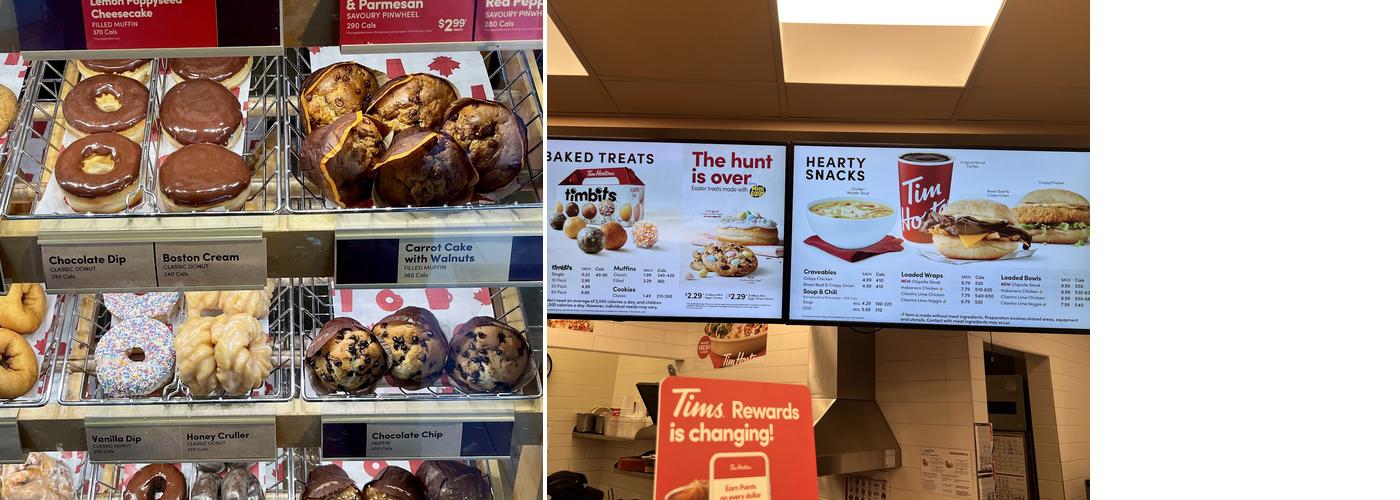 Tim Hortons Menu