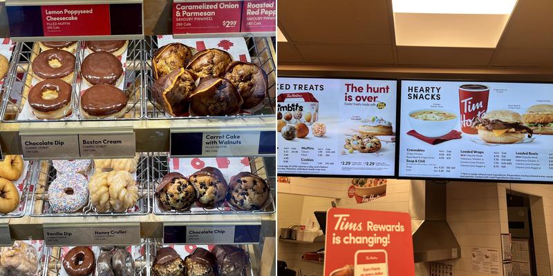 Tim Hortons Menu