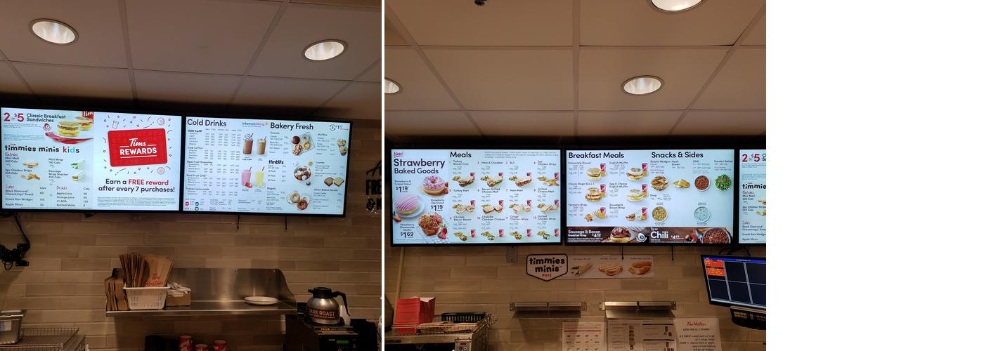 Tim Hortons Menu