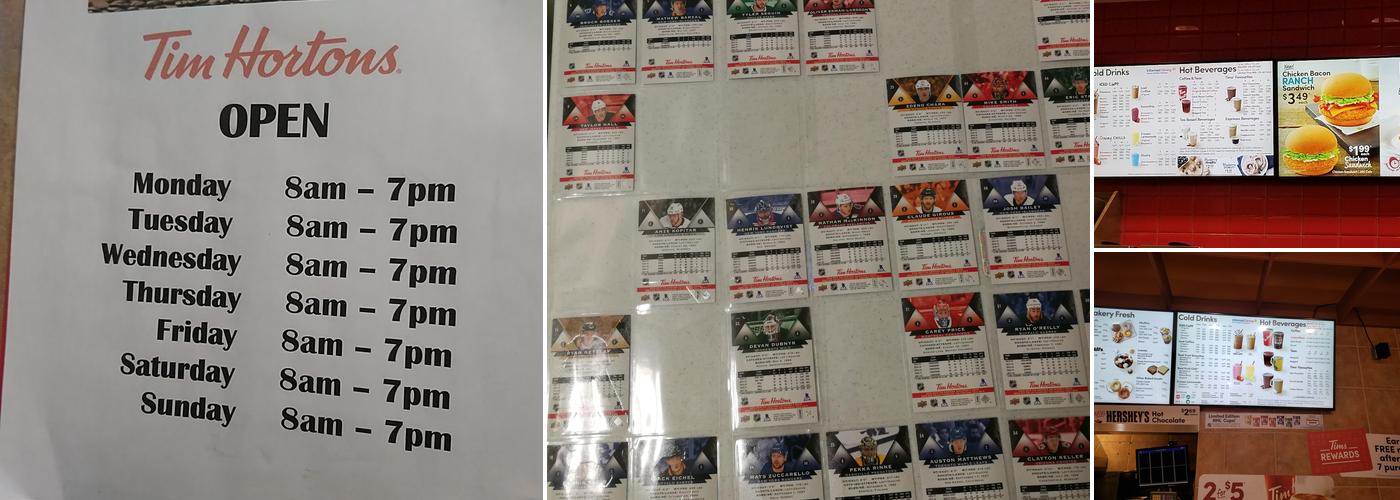 Tim Hortons Menu