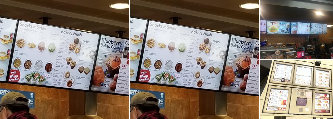 Tim Hortons Menu