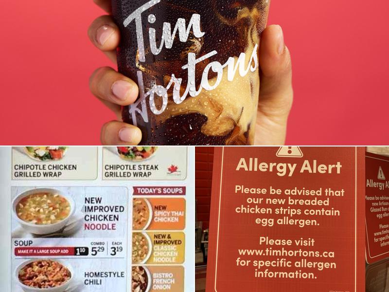 Tim Hortons Menu