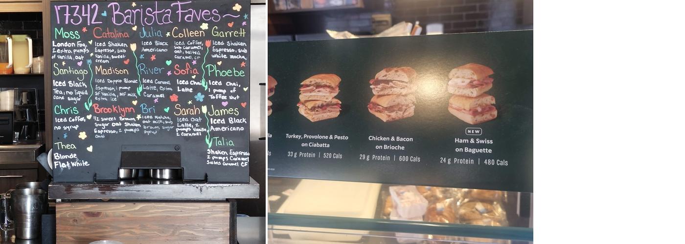 Starbucks Menu