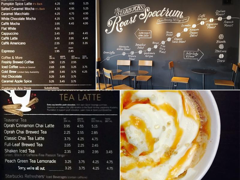 Starbucks Menu