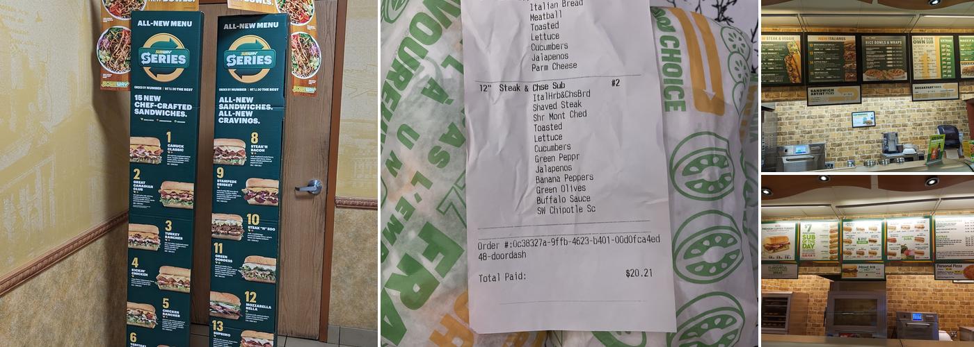 Subway Menu