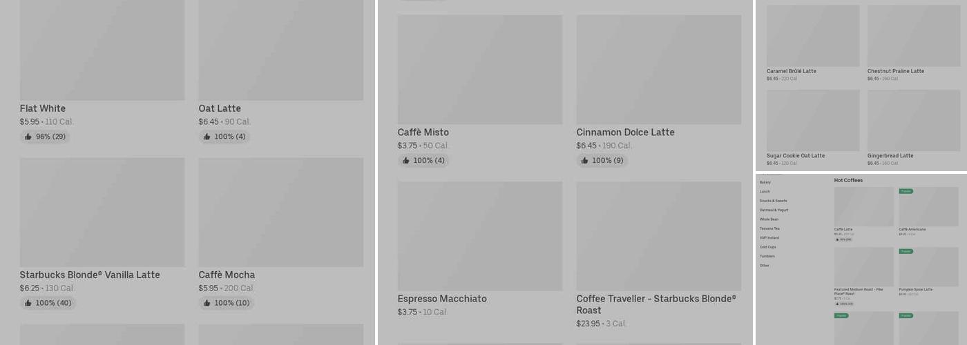 Starbucks Menu
