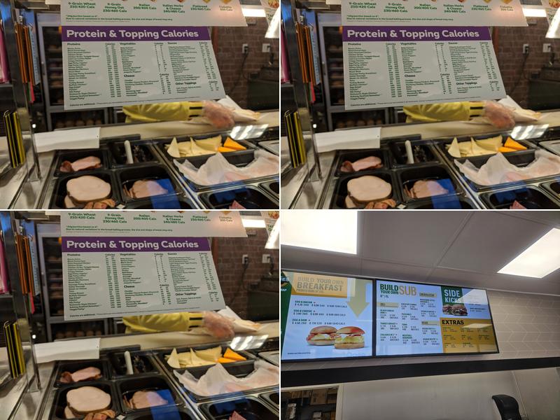 Subway Menu