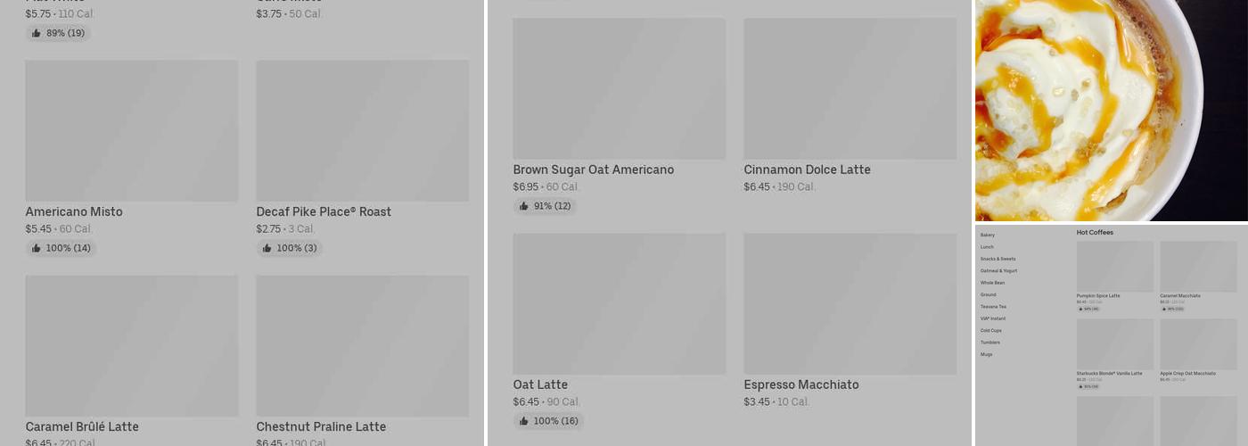 Starbucks Menu