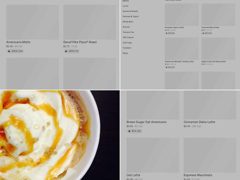 Starbucks Menu