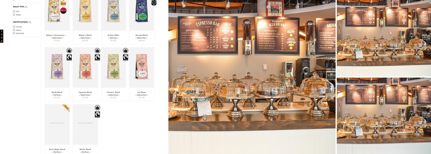 Balzac's Reference Library Menu