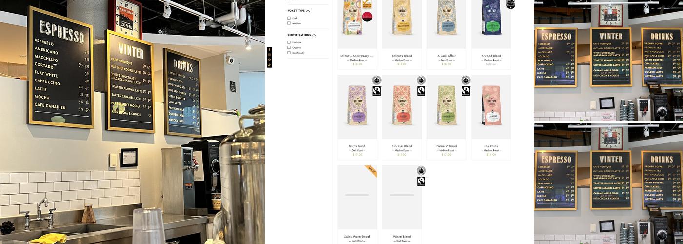 Balzac's Reference Library Menu