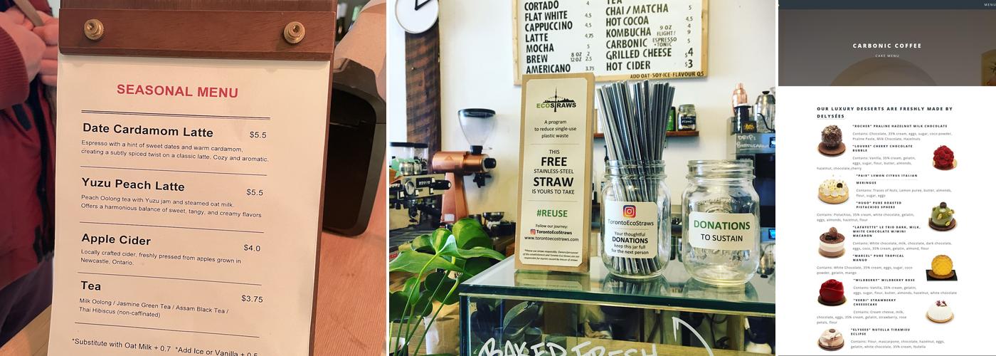 Carbonic Coffee (Baldwin) Menu