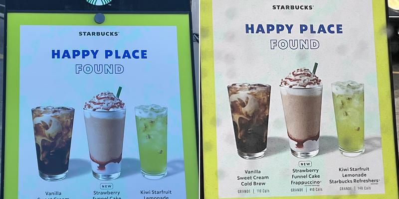Starbucks Menu